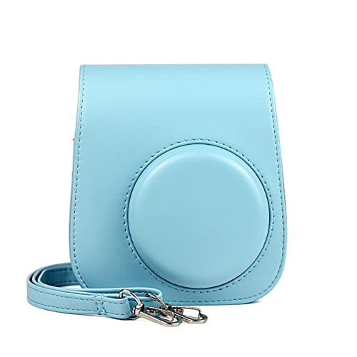 LHYFAGQK Reine Farbe PU-Leder Umhängetasche Sofortbildkameratasche Kameratasche Handtasche Fit for Fuji Fit for Polaroid Mini11 Kameratasche(B) von LHYFAGQK