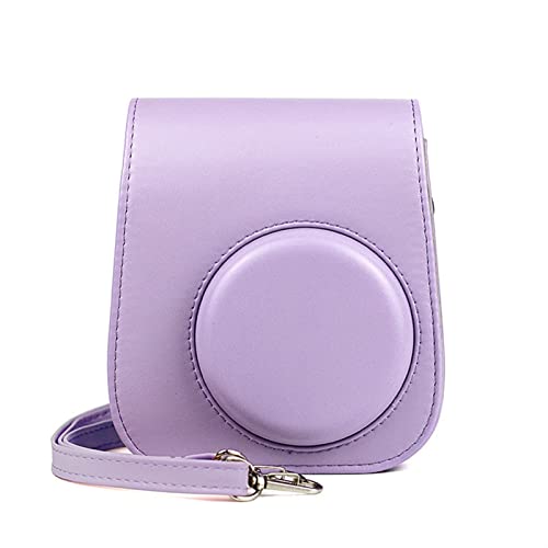 LHYFAGQK Reine Farbe PU-Leder Umhängetasche Sofortbildkameratasche Kameratasche Handtasche Fit for Fuji Fit for Polaroid Mini11 Kameratasche(D) von LHYFAGQK