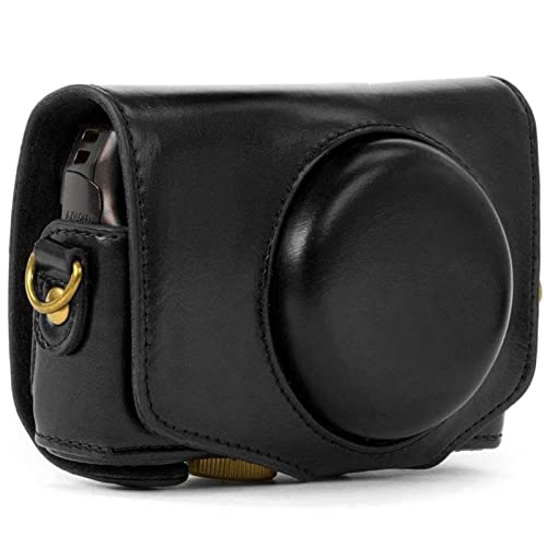 LHYFAGQK Retro Pu. Leder-Kameratasche Hartschalenabdeckung for Digitalkamera-Strap Fit for Canon Fit for Powershot SX740 HS SX730 HS SX720 HS Kameratasche(Noir) von LHYFAGQK