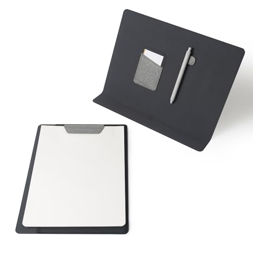 LHiDS Creative Folio 2.0 with Stand, Business Portfolio Resume, 3-in-1 Padfolio with Magnetic Accessories, Clipboard (Grey, A4 2.0) von LHiDS