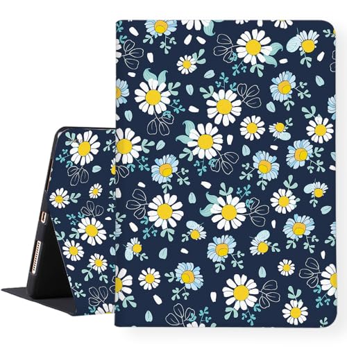 LI-LOVE Schutzhülle für iPad A16 11 Zoll 2025 (11. Generation), iPad 10. Generation 27,7 cm (11 Zoll) 2022, weiches TPU, Gänseblümchen-Design, verstellbare Winkel, automatische Wake-/Sleep-Funktion von LI-LOVE