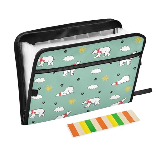 LI ZHI XIN A4 Dokumentenmappe Mit 13 Tasche Dokument Organizer Klassifizierungsordner Wasserfeste Seitlich ReißVerschluss Ordner FäChermappe Schal Bär Fußabdrücke Sonne LI ZHI XIN A4 Dokumentenmappe Mit 13 Tasche Dokument Organizer Klassifizierungsordner Wasserfeste Seitlich ReißVerschluss Ordner FäChermappe Schal Bär Fußabdrücke Sonne von LI ZHI XIN