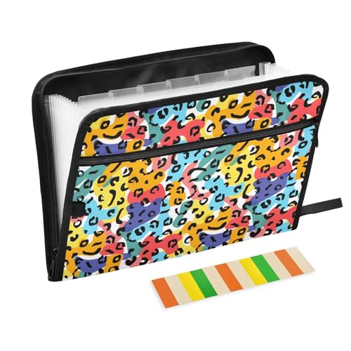 LI ZHI XIN A4 Dokumentenmappe Mit 13 Tasche Dokument Organizer Klassifizierungsordner Wasserfeste Seitlich ReißVerschluss Ordner FäChermappe Tierischer Leopardenprint LI ZHI XIN A4 Dokumentenmappe Mit 13 Tasche Dokument Organizer Klassifizierungsordner Wasserfeste Seitlich ReißVerschluss Ordner FäChermappe Tierischer Leopardenprint von LI ZHI XIN