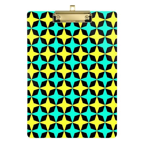 LI ZHI XIN A4 Standard Klemmbretter,Acryl Clipboard,9 X 12.5 Zoll,Mit Einziehbaren Haken,FüR Schule,BüRo,Krankenschwestern Vierzackiges Stern-Muster LI ZHI XIN A4 Standard Klemmbretter,Acryl Clipboard,9 X 12.5 Zoll,Mit Einziehbaren Haken,FüR Schule,BüRo,Krankenschwestern Vierzackiges Stern-Muster von LI ZHI XIN