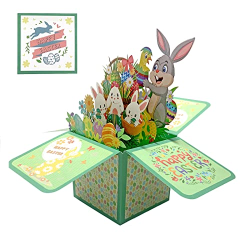 LIAMERHE 3D Box Osterkarten Pop Up Grußkarten Frohe Ostern Grußkarten Ostern Glückwunschkarten mit Umschlag Osterhase Osterei für Familie, Kollegen, Freunde, Kinder, Geliebte, Eltern LIAMERHE 3D Box Osterkarten Pop Up Grußkarten Frohe Ostern Grußkarten Ostern Glückwunschkarten mit Umschlag Osterhase Osterei für Familie, Kollegen, Freunde, Kinder, Geliebte, Eltern von LIAMERHE