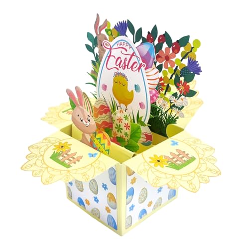 LIAMERHE 3D Box Osterkarten Pop Up Grußkarten Frohe Ostern Grußkarten Ostern Glückwunschkarten mit Umschlag Osterhase Osterei für Familie Kollegen Freunde Kinder Geliebte Eltern LIAMERHE 3D Box Osterkarten Pop Up Grußkarten Frohe Ostern Grußkarten Ostern Glückwunschkarten mit Umschlag Osterhase Osterei für Familie Kollegen Freunde Kinder Geliebte Eltern von LIAMERHE