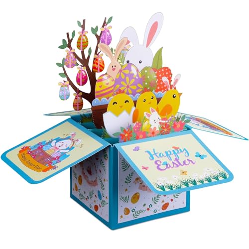 LIAMERHE 3D Box Osterkarten Pop Up Grußkarten Frohe Ostern Grußkarten Ostern Glückwunschkarten mit Umschlag Osterhase Osterei für Familie Kollegen Freunde Kinder Geliebte Eltern LIAMERHE 3D Box Osterkarten Pop Up Grußkarten Frohe Ostern Grußkarten Ostern Glückwunschkarten mit Umschlag Osterhase Osterei für Familie Kollegen Freunde Kinder Geliebte Eltern von LIAMERHE