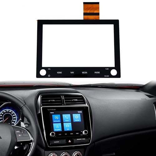 LIAMORFE 8 Zoll Touchscreen Glas Digitalisierer für Mitsubishi Outlander 2019 2020 2021 2022 Autoradio NAV 2 Knöpfe 8740A040 8740A076 8740A103 (ohne LCD) von LIAMORFE