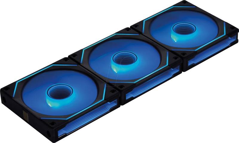 LIAN SLIN120-3B - Lian Li 120 ARGB PWM Lüfter, 3er Pack, 120mm, schwarz von LIAN LI