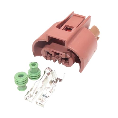 LIANGMEI 1 Set 2 Pin 283-1927-30 Auto Starter Flog Lampe Kabel Buchse Auto 9006 Abblendlicht Stecker DJZ7029Y-2.8-21(Female) von LIANGMEI
