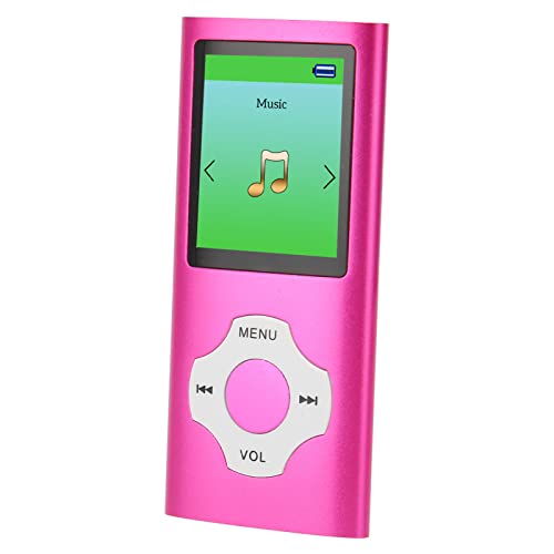 1,8 "LCD -MP3 -Player mit FM Radio & Voice Recorder, Tragbarer Musikplayer für Studenten - Unterstützt 64 GB Erweiterbarer Speicher, Einschließlich Ohrhörer (Aluminiumlegierung). (PINK) von LICAEVEY