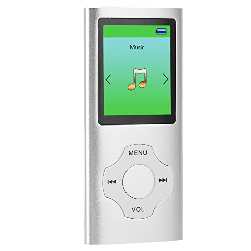 1,8 "LCD -MP3 -Player mit FM Radio & Voice Recorder, Tragbarer Musikplayer für Studenten - Unterstützt 64 GB Erweiterbarer Speicher, Einschließlich Ohrhörer (Aluminiumlegierung). (Silver) von LICAEVEY