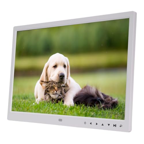15 Zoll Digitaler Bilderrahmen 1080p HD, Drahtloser Elektronischer Fotorahmen mit Fernbedienung, Automatische Diashow, Erweiterbarer Speicher, Wandmontage für Heim (EU-Stecker) von LICAEVEY