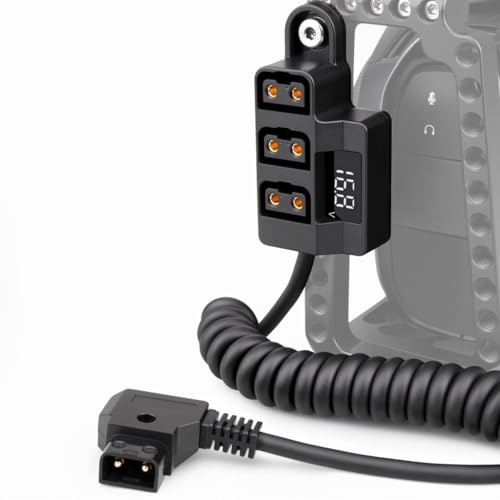 3-Port-D-Tap-Splitterkabel mit LED-Spannungsanzeige für V-Mount Camera Battery-Power Hub-Adapter mit 1/4 "-20-Montierung & 15,7 Zoll Geflochtenes Kabel 3-Port-D-Tap-Splitterkabel mit LED-Spannungsanzeige für V-Mount Camera Battery-Power Hub-Adapter mit 1/4 "-20-Montierung & 15,7 Zoll Geflochtenes Kabel von LICAEVEY