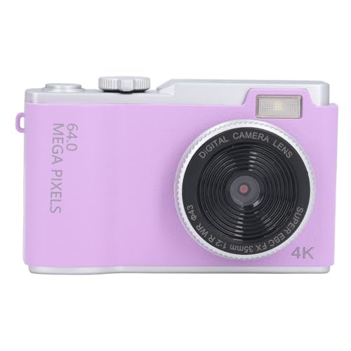 48MP Digitalkamera, 1080p Autofokuskamera mit 2,4 -Zoll -HD -Bildschirm, 16 -facher Zoom -Anti -Shake, Lanyard, Kompakter Tragbarer Kleiner Point und Shoot Camcorder für (Purple) von LICAEVEY
