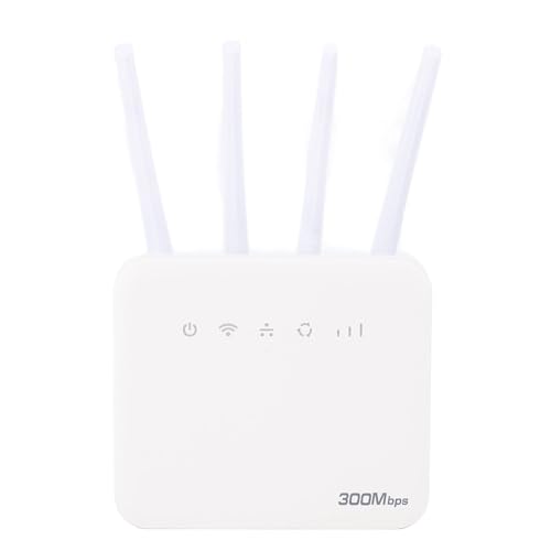 4G LTE -Router, Dual -Band -Internet, Freigeschaltet 300 Mbit/S Mobile WiFi Hotspot -Router mit Antenne und SIM -Kartensteckplatz für B1 B3 B7 B8 B20 B28 B38 B40 B41 in Europa von LICAEVEY