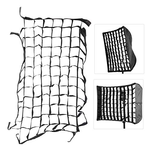 50 X 70 cm Faltbares Nylon-Wabengitter für Softbox – Weiches, Lichtregulierendes Zellennetz, Kompatibel mit 4-Ecken-Studio-Softboxen (19,7 X 27,6 Zoll) von LICAEVEY
