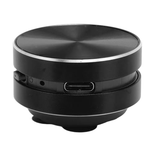 Bluetooth mi NI -Lautsprecher, Knochenleitungs -Tragbarer Mobilfunklautsprecher, Stereo -Bass -Sound, Kristallklarer Sound, mi NI -Musikplayer mit Saugnapfbecher für Zuhause, (Black) von LICAEVEY