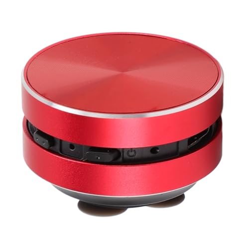Bluetooth mi NI -Lautsprecher, Knochenleitungs -Tragbarer Mobilfunklautsprecher, Stereo -Bass -Sound, Kristallklarer Sound, mi NI -Musikplayer mit Saugnapfbecher für Zuhause, (Rot) von LICAEVEY