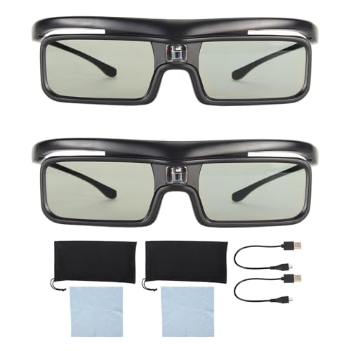DLP-Link 3D-Brille, 144Hz Wiederaufladbare Aktive Verschluss-Eyewear für die Meisten LTV-3000 Pro, Vanish TV, LTV-2500-Projektoren, 178 ° Weitansichtswinkel DLP-Link 3D-Brille, 144Hz Wiederaufladbare Aktive Verschluss-Eyewear für die Meisten LTV-3000 Pro, Vanish TV, LTV-2500-Projektoren, 178 ° Weitansichtswinkel von LICAEVEY