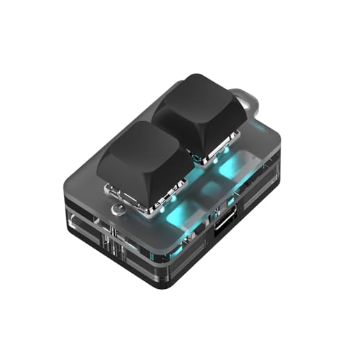 LICAEVEY USB-2-Taste-Mini-Tastatur, Support Programming Makro- und Software Blue Switch Benutzerdefinierte Tastatur mit RGB-Licht, Support Bluetooth und USB C-Verbindung LICAEVEY USB-2-Taste-Mini-Tastatur, Support Programming Makro- und Software Blue Switch Benutzerdefinierte Tastatur mit RGB-Licht, Support Bluetooth und USB C-Verbindung von LICAEVEY