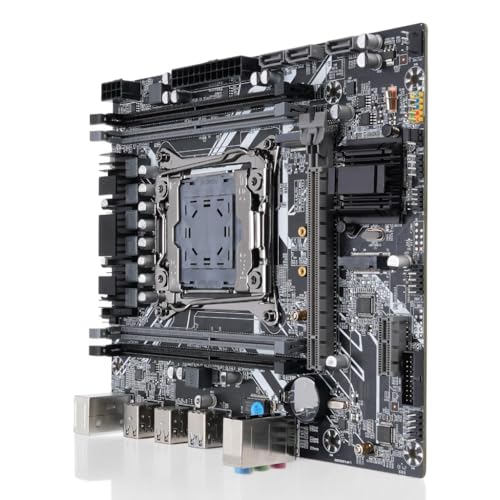 LICAEVEY X99 Micro ATX Gaming Motherboard für LGA 2011-3, Unterstützt I7 & Xeon E5 V3/V4 CPUs, 4X DDR4 128 GB, Dual M.2 NVME/NGFF, Gigabit LAN, SATA 3.0 LICAEVEY X99 Micro ATX Gaming Motherboard für LGA 2011-3, Unterstützt I7 & Xeon E5 V3/V4 CPUs, 4X DDR4 128 GB, Dual M.2 NVME/NGFF, Gigabit LAN, SATA 3.0 von LICAEVEY