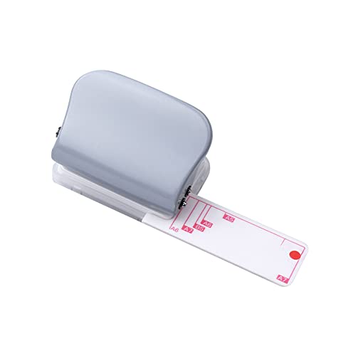 LICHENGTAI 3 Fach Locher für A4 A5 A6 B5, Desktop Punch Locher Binder Puncher, 3/6/9 Fach Locher Metall Binder Locher Papierkarten Foto Bindungs Locher Maschine, für 5 Blatt Lochstanzer Papier von LICHENGTAI