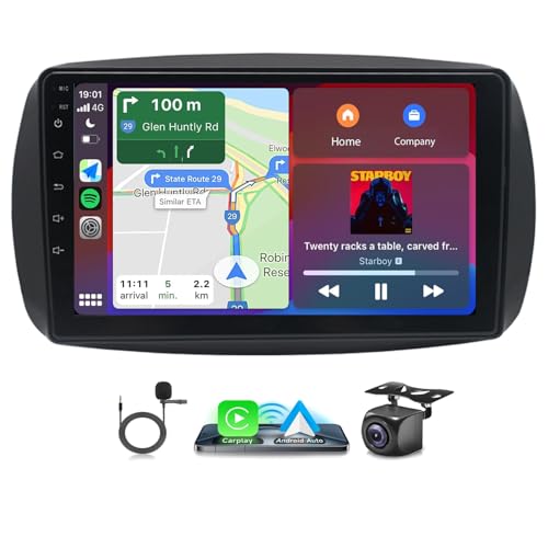 LICHENGTAI Android 13 Autoradio 2 Din für Mercedes Benz Smart Forfour Fortwo 453 2014-2022 mit Wireless Carplay Android Auto, 9 Zoll Touchscreen Auto Radio mit Bluetooth WiFi GPS Rückfahrkamera, 2+32G LICHENGTAI Android 13 Autoradio 2 Din für Mercedes Benz Smart Forfour Fortwo 453 2014-2022 mit Wireless Carplay Android Auto, 9 Zoll Touchscreen Auto Radio mit Bluetooth WiFi GPS Rückfahrkamera, 2+32G von LICHENGTAI