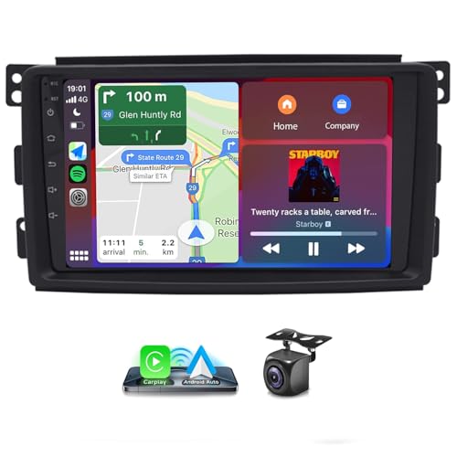LICHENGTAI Android 13 Autoradio 2 Din für Mercedes Benz Smart Fortwo 451 2005-2010 mit Wireless Carplay Android Auto, 9 Zoll Touchscreen Auto Radio mit GPS WiFi Bluetooth Rückfahrkamera, 2+32G LICHENGTAI Android 13 Autoradio 2 Din für Mercedes Benz Smart Fortwo 451 2005-2010 mit Wireless Carplay Android Auto, 9 Zoll Touchscreen Auto Radio mit GPS WiFi Bluetooth Rückfahrkamera, 2+32G von LICHENGTAI