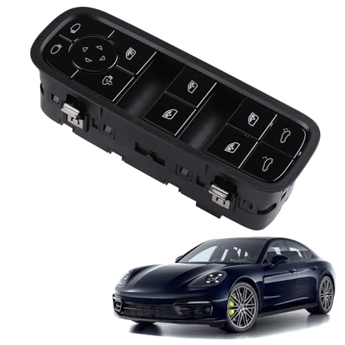 LICHENGTAI Fensterheberschalter Vorne Links Kompatibel mit Porsche Panamera 2016-2023 Electric Power Master Fensterschalter 971959858C Electric Power Fensterheber Schalter von LICHENGTAI