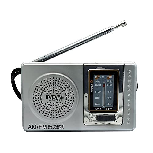 Tragbarer Mini Radio, Tragbare Radio Mini Taschenradio, Universal AM/FM Mini Radio Stereo Lautsprecher Empfänger Musik Player, mit Teleskopantenne Mini Taschenradio Empfänger, Batteriebetrieben von LICHENGTAI