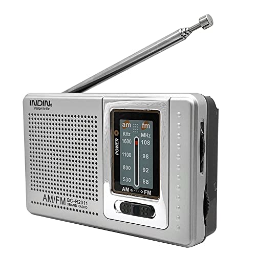LICHENGTAI Tragbares Mini Radio, Universal AM/FM Mini Radio Stereo Lautsprecher Empfänger Musik Player, mit Teleskopantenne, Silber, Tragbares Taschenradio, Batteriebetrieben LICHENGTAI Tragbares Mini Radio, Universal AM/FM Mini Radio Stereo Lautsprecher Empfänger Musik Player, mit Teleskopantenne, Silber, Tragbares Taschenradio, Batteriebetrieben von LICHENGTAI