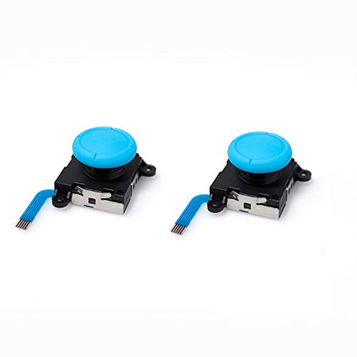 LICHIFIT 2 Joystick Analog Sensor Wippe für Switch Lite Joy-Con Controller ThumbStick Cap Tastenmodul Weiß von LICHIFIT