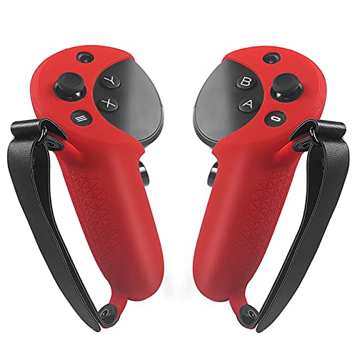 LICHIFIT Handle Grip Cover Silikon Schutzhülle für Meta Quest Pro VR Game Griff Ersatz Zubehör Sleeves mit verstellbarer Handschlaufe von LICHIFIT