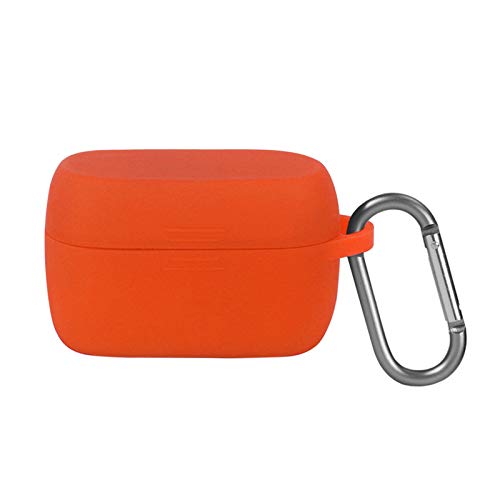 LICHIFIT Kopfhörer-Schutzhülle, weiches Silikon, kratzfest, stoßfest, für Jabra Elite Active 75t Headset-Zubehör Orange von LICHIFIT