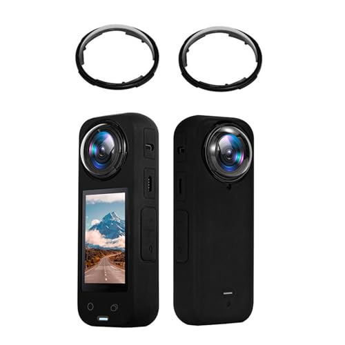 LICHIFIT Rotierende transparente Polycarbonat-Kunststoff-Objektivabdeckung für Insta360 X4 Action-Kamera-Objektivdeckel, hohe Durchlässigkeit, kratzfester Objektivschutz, Zubehör von LICHIFIT