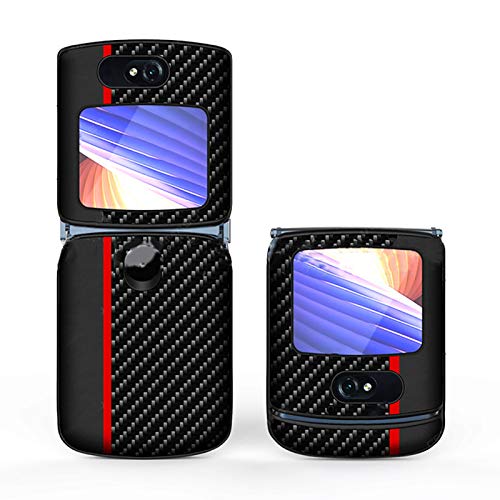 LICHIFIT Schlanke Kunststoff- und Kohlefaser-Handyhülle für Motorola Moto Razr 5G Stoßfestes All-Inclusive-Flip-Fold-Schutzhülle für die Rückseite LICHIFIT Schlanke Kunststoff- und Kohlefaser-Handyhülle für Motorola Moto Razr 5G Stoßfestes All-Inclusive-Flip-Fold-Schutzhülle für die Rückseite von LICHIFIT