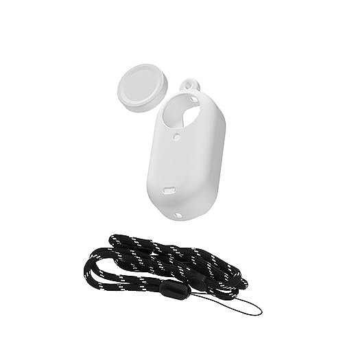 LICHIFIT Silikon Schutzhülle Set für Insta360 GO 3 Action-Kameragehäuse Softshell-Abdeckung Haut + Objektivdeckel + Umhängeband Lanyard Zubehör von LICHIFIT