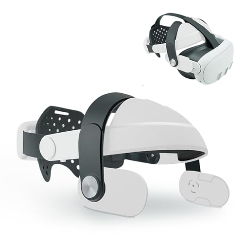 LICHIFIT Verstellbarer Kopfgurt für Meta Quest 3 Elite Strap Ersatz VR Headset Halo Strap Komfort Stress Kopfband mit Belüftungslöchern von LICHIFIT