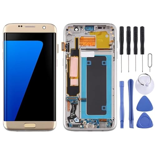 OLED LCD-Bildschirm für for Galaxy S7 Edge/SM-G935F Digitizer Vollbaugruppe mit Rahmen von LICHONGGUI