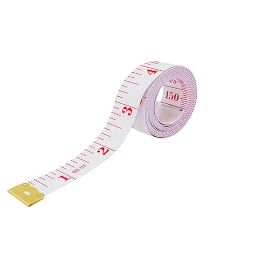 150 cm/60 Zoll Maßband, 2 in 1 Massband Körper mit CM und INCH Skalierung, Schneidermaßband Bandmaß für Körper Brust Taille Umfang Messen, Rosa 1 Stück 150 cm/60 Zoll Maßband, 2 in 1 Massband Körper mit CM und INCH Skalierung, Schneidermaßband Bandmaß für Körper Brust Taille Umfang Messen, Rosa 1 Stück von LIERFIS