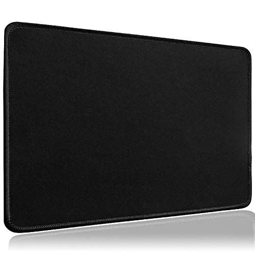 LIEVD Gaming Mauspad | 280 x 200 mm | Schreibtischunterlage abwischbar |Mousepad rutschfest für verbesserte Geschwindigkeit | Tischunterlage wasserabweisend | PC Matte – Schwarz von LIEVD