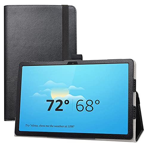 LIFANG Kompatibel mit Lenovo Tab M10 Plus 3rd Gen Hülle,Schutzhülle mit Hochwertiges PU Leder Tasche Case für 10.61" Lenovo Tab M10 Plus 3rd Gen Tablet (TB125FU),Schwarz von LIFANG