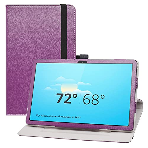 LIFANG Lenovo Tab M10 Plus 3rd Gen hülle,360° Drehbarer Stand Cover Premium Schutzhülle Tasche Etui mit Ständerfunktion Case für 10.61" Lenovo Tab M10 Plus 3rd Gen Tablet (TB125FU),Violett von LIFANG