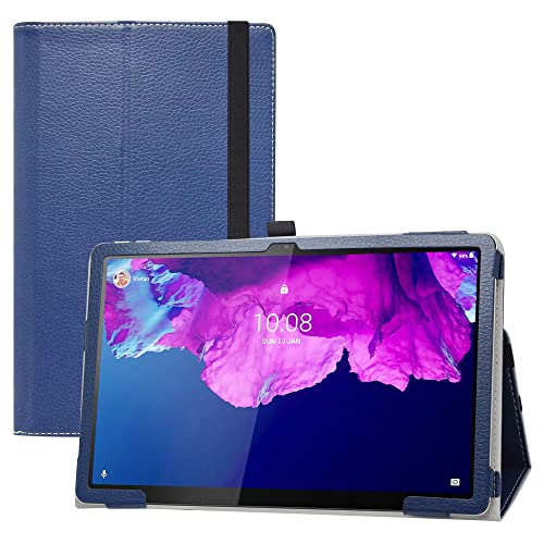 LIFANG Lenovo Tab P11 Hülle,Schutzhülle mit Hochwertiges PU Leder Case für 11" Lenovo Tab P11 / P11 Plus / P11 5G (TB-J606F /J616F /J607Z) / Motorola Moto Tab G70 Tablet,Blau von LIFANG