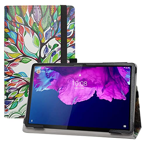 LIFANG Lenovo Tab P11 Pro Hülle,Schutzhülle mit Hochwertiges PU Leder Tasche Case für 11.5" Lenovo Tab P11 Pro (TB-J706F /TB-J706L) Tablet,Love Tree von LIFANG