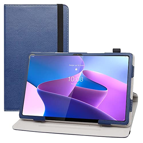 LIFANG Lenovo Tab P12 Pro hülle,360° Drehbarer Stand Cover Premium Schutzhülle Tasche Etui mit Auto Schlaf/Wach Case für 12.6'' (TB-Q706F /TB-Q706Z) Tablet,Blau, LFDZ717-2 von LIFANG