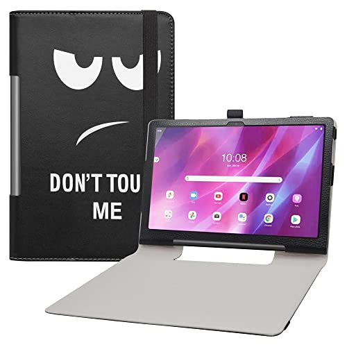 LIFANG Lenovo Yoga Tab 11 Hülle,Schutzhülle mit Hochwertiges PU Leder Tasche Case für 11" Lenovo Yoga Tab 11 (YT-J706F) Tablet,Don't Touch von LIFANG