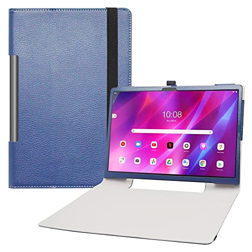 LIFANG Lenovo Yoga Tab 13 Hülle,Schutzhülle mit Hochwertiges PU Leder Tasche Case für 13" Lenovo Yoga Tab 13 (YT-K606F) Tablet,Blau von LIFANG