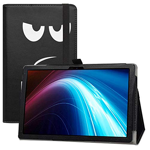 LIFANG Lenovo Yoga Tab 13 Hülle,Schutzhülle mit Hochwertiges PU Leder Tasche Case für 13" Lenovo Yoga Tab 13 (YT-K606F) Tablet,Don't Touch von LIFANG